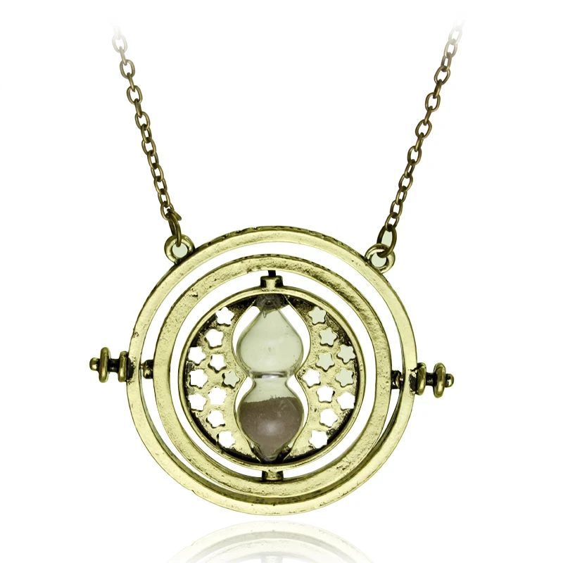 Dongsheng hp Time Turner Ожерелье Гермиона Грейнджер вращающаяся подвеска в виде песочных часов Модное ювелирное изделие для женщин и мужчин-30