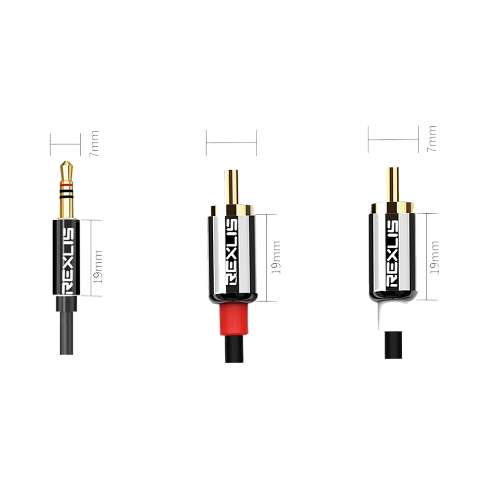 Кабель RCA аудиокабель 2RCA на 3 5 разъем мм AUX диджейская магнитола сабвуфер