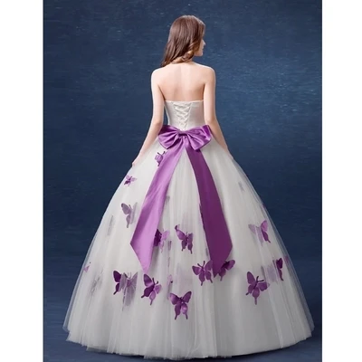 T23 Бабочка Роскошный Жемчуг Бальные Платья Плюс Размер Выполнено На Заказ