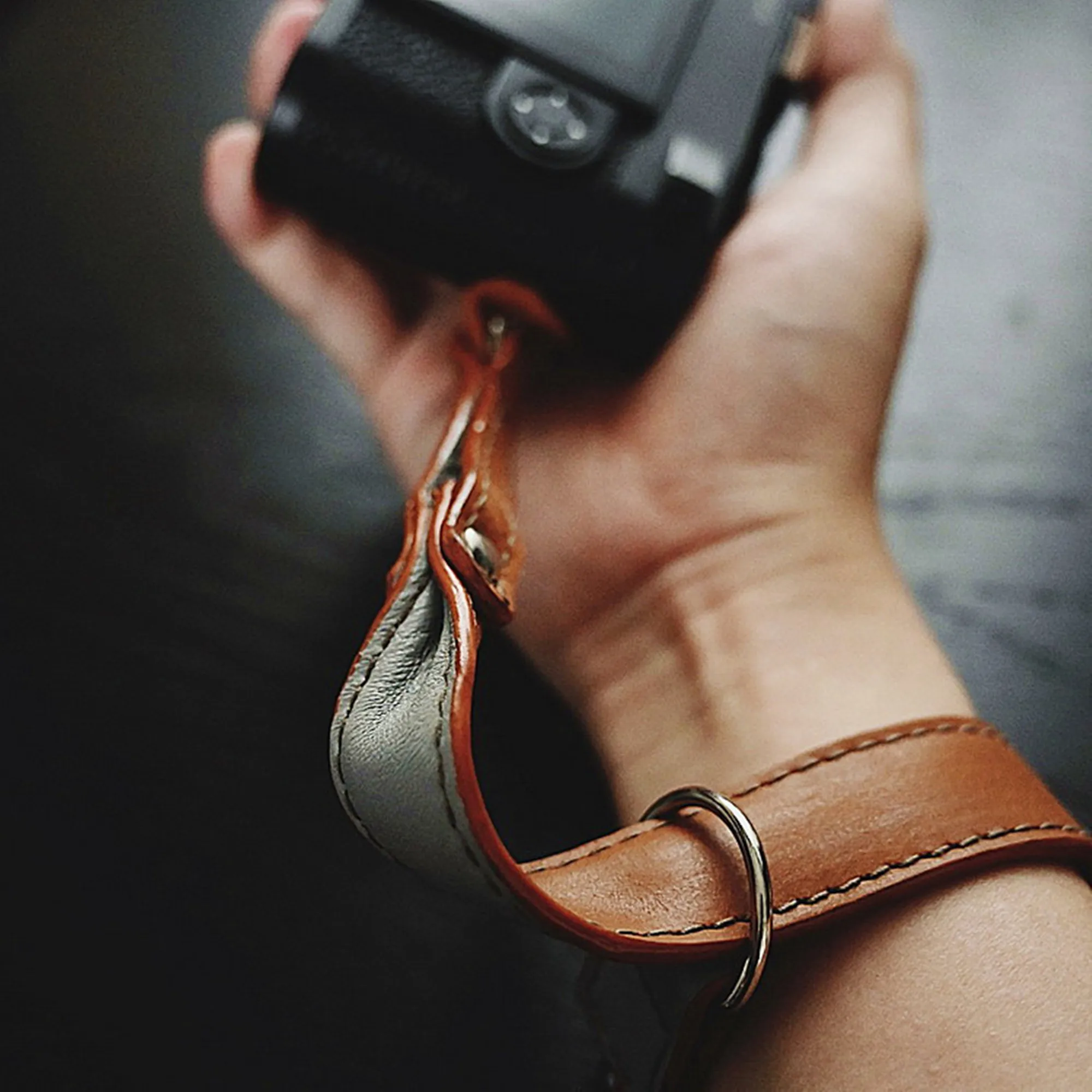 Кожаный ремешок ручной работы для камеры Leica Fuji Sony Olympus Canon Nikon беззеркальная