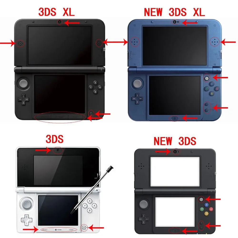 328 бабочка виниловая кожа Наклейка протектор для Nintendo New 3DS XL LL наклейки |