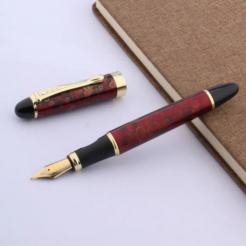 1 шт. JINHAO X450 Металлическая Офисная Золотая Подарочная иридиевая 0,5 мм Классическая Подарочная авторучка