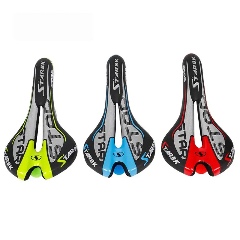 

Road Bicycle Saddle Soft Comfortable Breathable Cushion MTB Mountain Bike Saddle Hollow Shockproof Silicone Cycling Seat