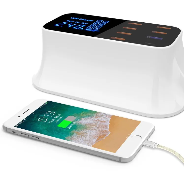 Зарядное устройство QC3.0USB с цифровым дисплеем интеллектуальная интегральная