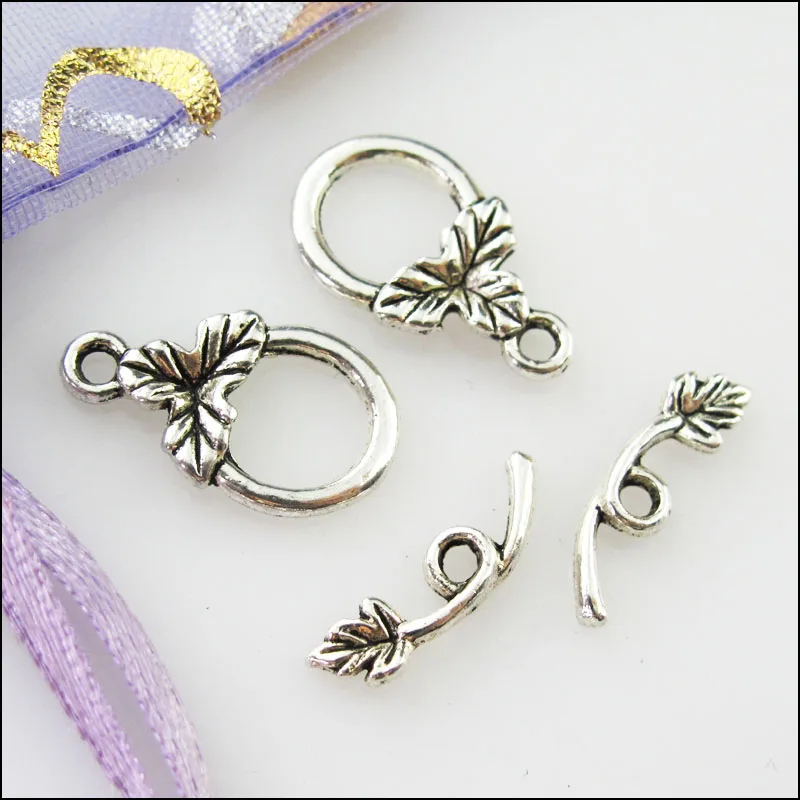 Новинка 30 комплектов тибетский серебряный лист Гладкий Круглый круглый браслет