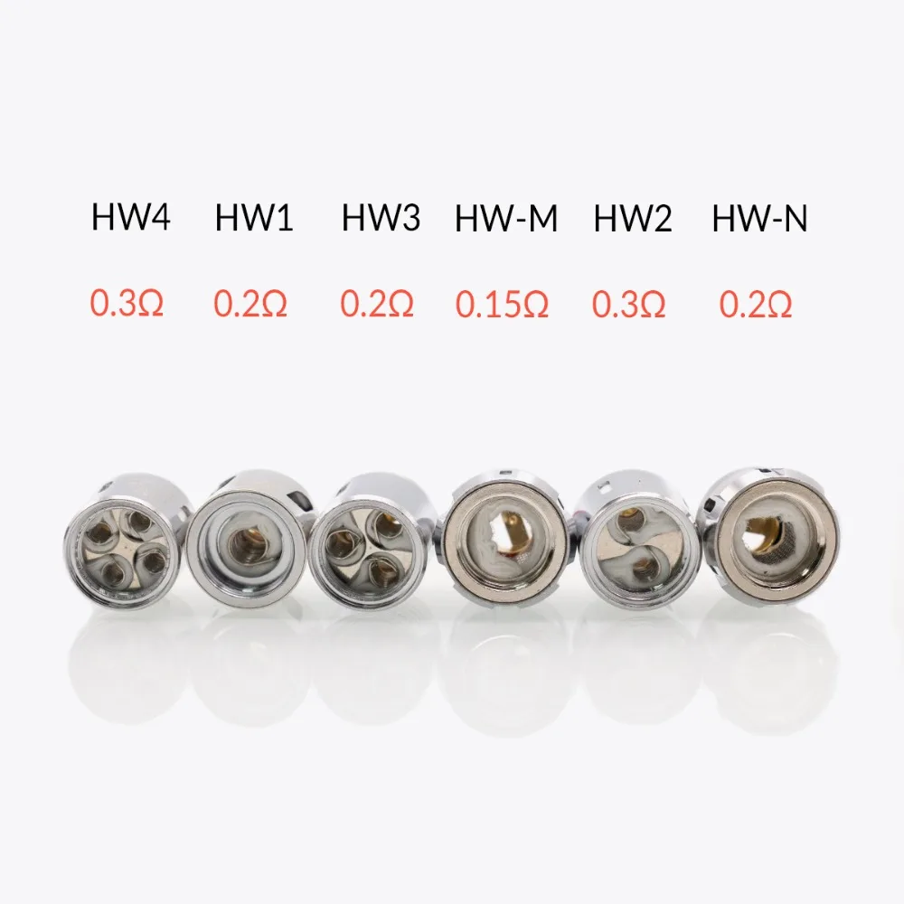 Volcanee 3 шт./лот Подом HW M 0.15ohm N 0.2ohm катушки голову электронная сигарета распылитель