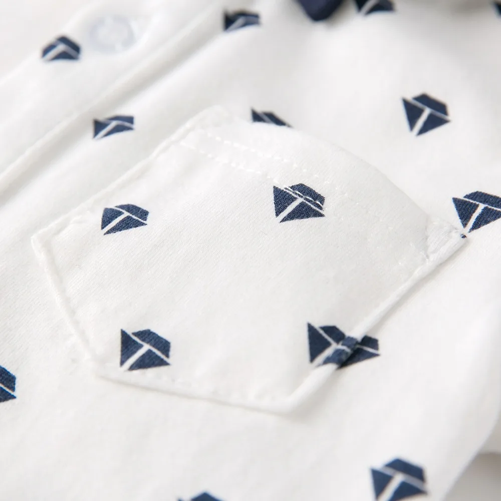 Комплект одежды для маленьких мальчиков лето 2019 комбинезон с короткими рукавами