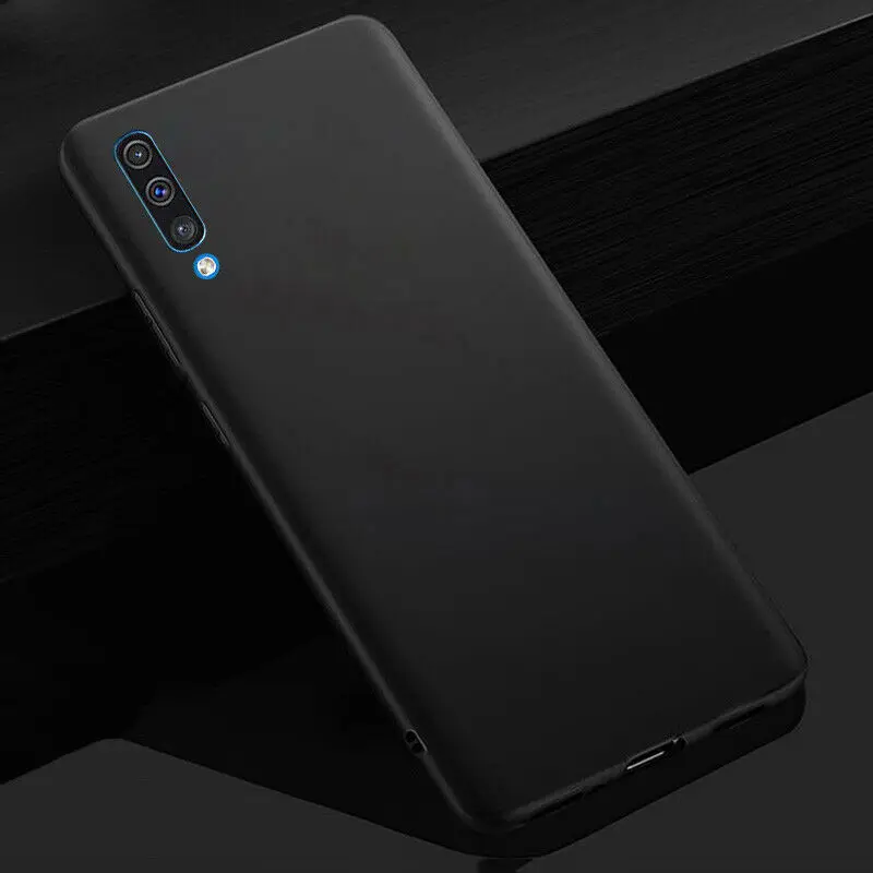 Black Чехол для телефона для samsung Galaxy A70 A50 A20E A80 A40 A30 A10 M30 M40 ультра тонкий мягкий Силиконовый противоударный чехол из Полное заднее покрытие Coque - Цвет: Black