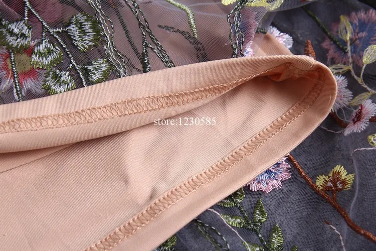 Подиумные платья 2018 Великолепные Длинные с полурукавами из прозрачной сетки