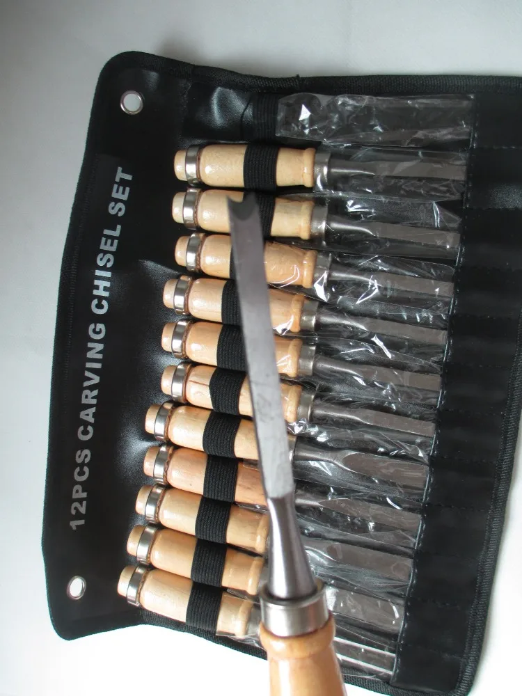 12 шт. набор инструментов для резьбы по дереву|chisel tool|woodworking gougeschisel gouge |