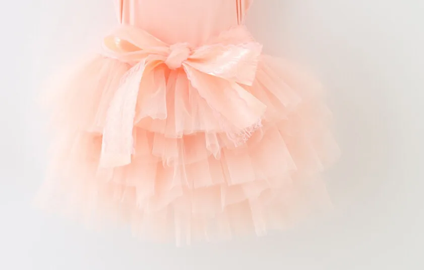 

2016 Baby Girls Sweet Tutu Summer Sling Dresses With Shine Belt , Princess Kids Cute party Clothing