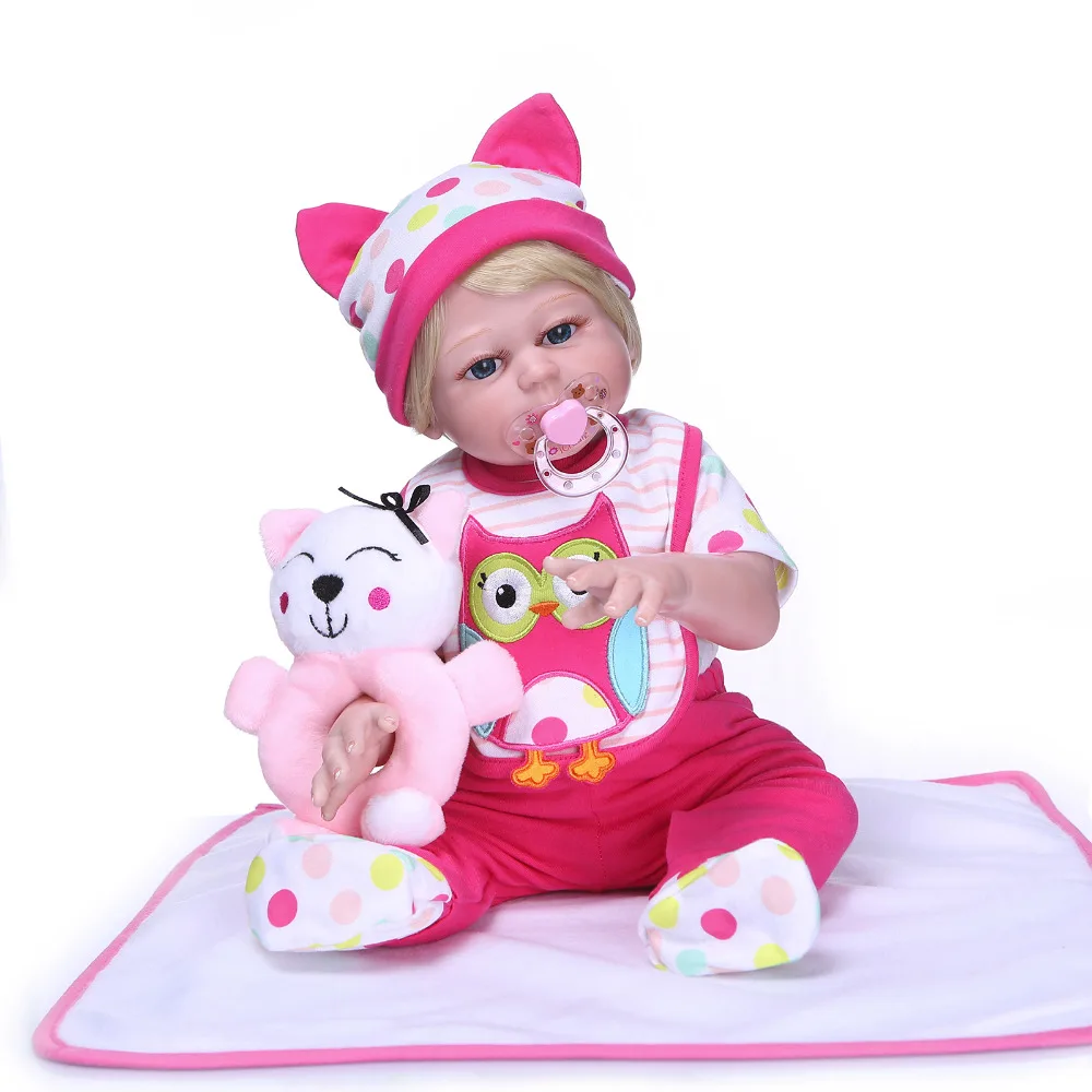 Nicery 20 дюймов 50 см кукла Bebe Reborn жесткая силиконовая игрушка для мальчиков и