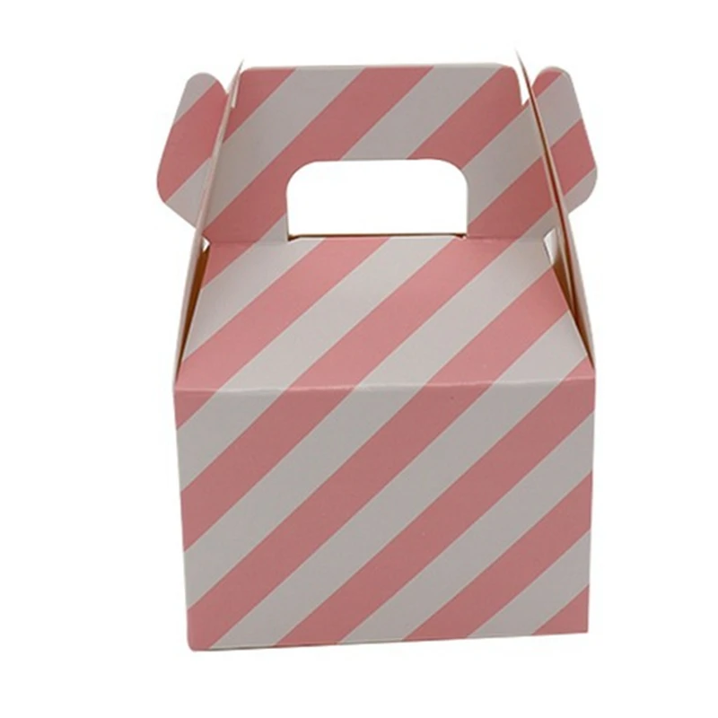 12 шт. подарочные коробки в белый горошек красный желтый розовый конфетная