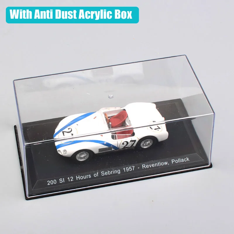 Масштаб 1:43 винтажная Maserati Tipo 200SI 12 часов Sebring 1957 No.27 Reventlow Pollack GP гоночная