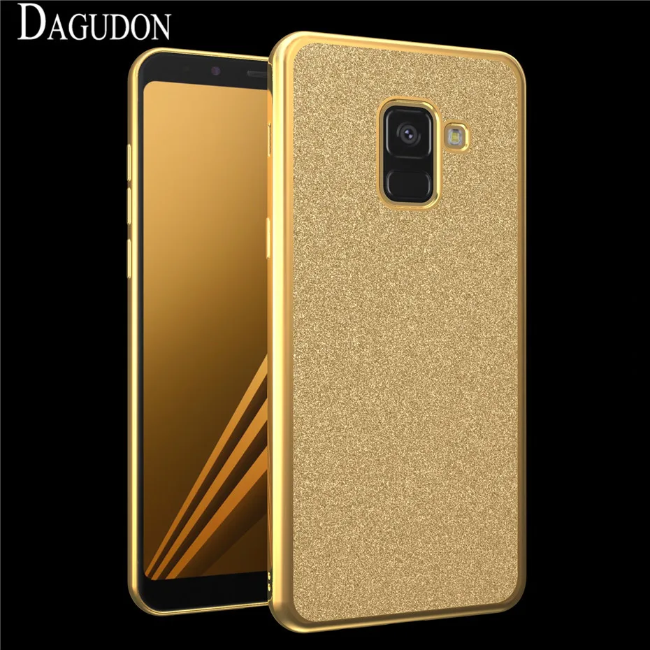 DAGUDON роскошный блестящий чехол для samsung Galaxy A8 2018 блестящая Обложка мягкий Fundas