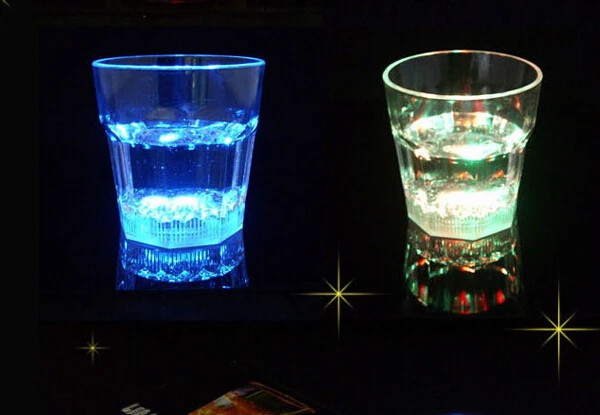 Бесплатная доставка небольшой светодиод выстрел чашку мигает световой чашки