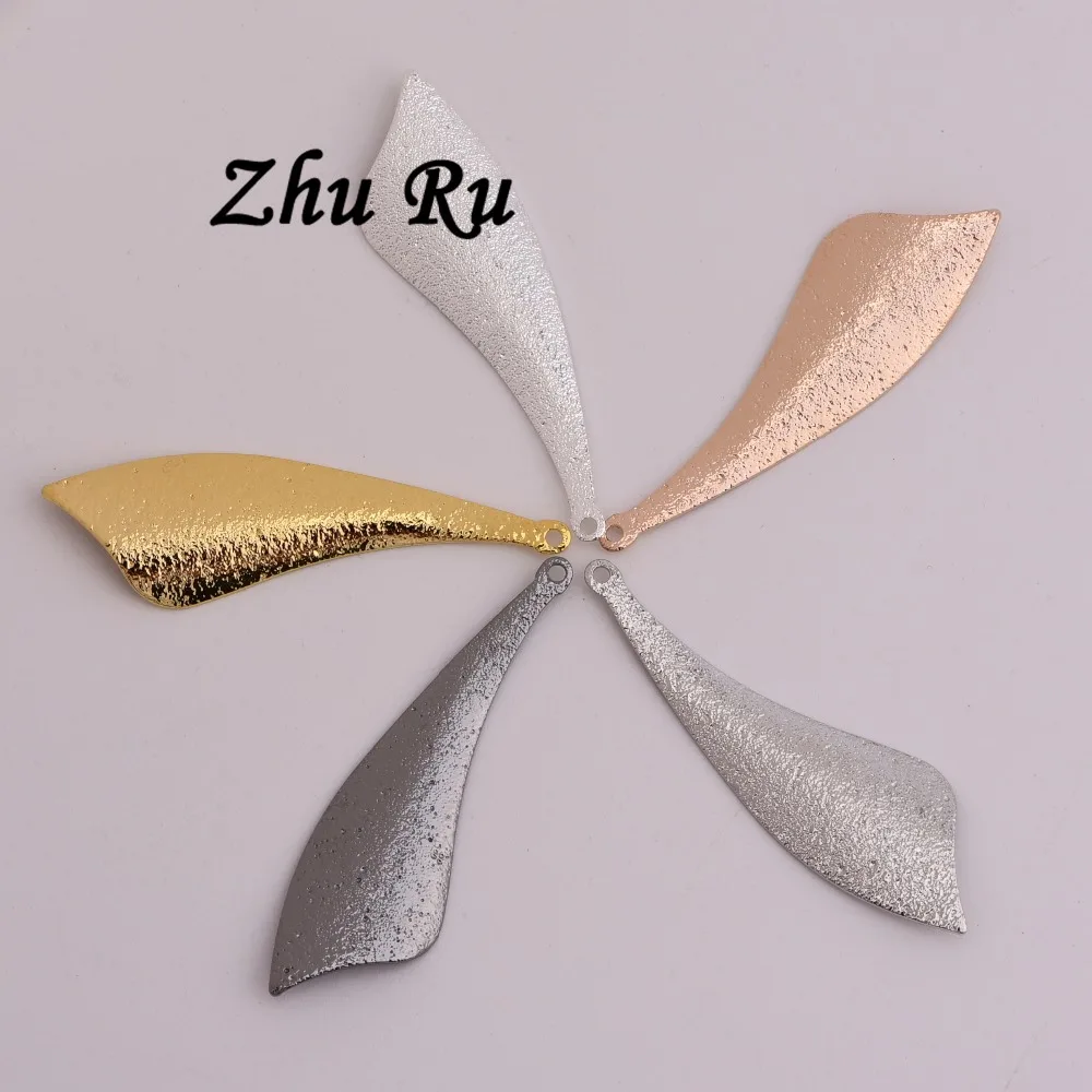 ZHU RU 10 шт./лот 45 5*13 5 мм лезвие из фланеллума ветер листья воина форма оружия для