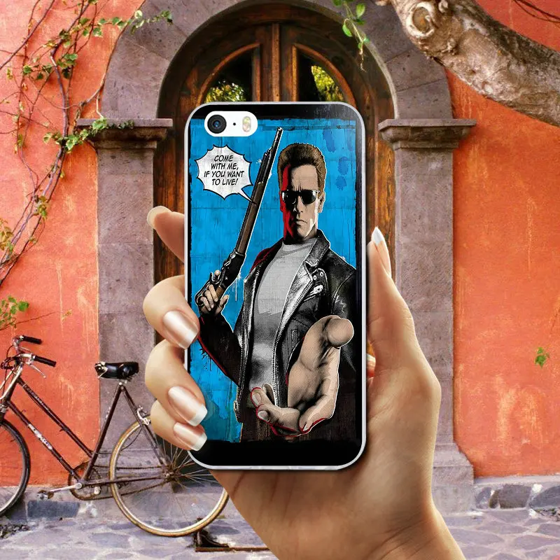 The Terminator Soft TPU Silicone Mobile Phone Cases Bags for iPhone X XR XS Max 10 7 6 6s 8 Plus 4 4S 5 5S SE 5C Coque Shell | Мобильные
