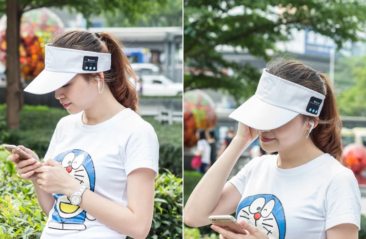 Новая Мода Лето Bluetooth Hat Наушники Беспроводные Для MP3 Плеера и Обсуждение Handfree |