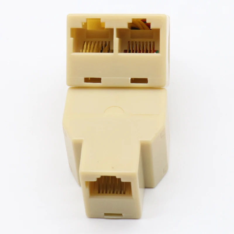 RJ 45 разъем RJ45 Сплиттер Разъем CAT5 CAT6 LAN Ethernet сплиттер адаптер 8P8C сетевой модульный