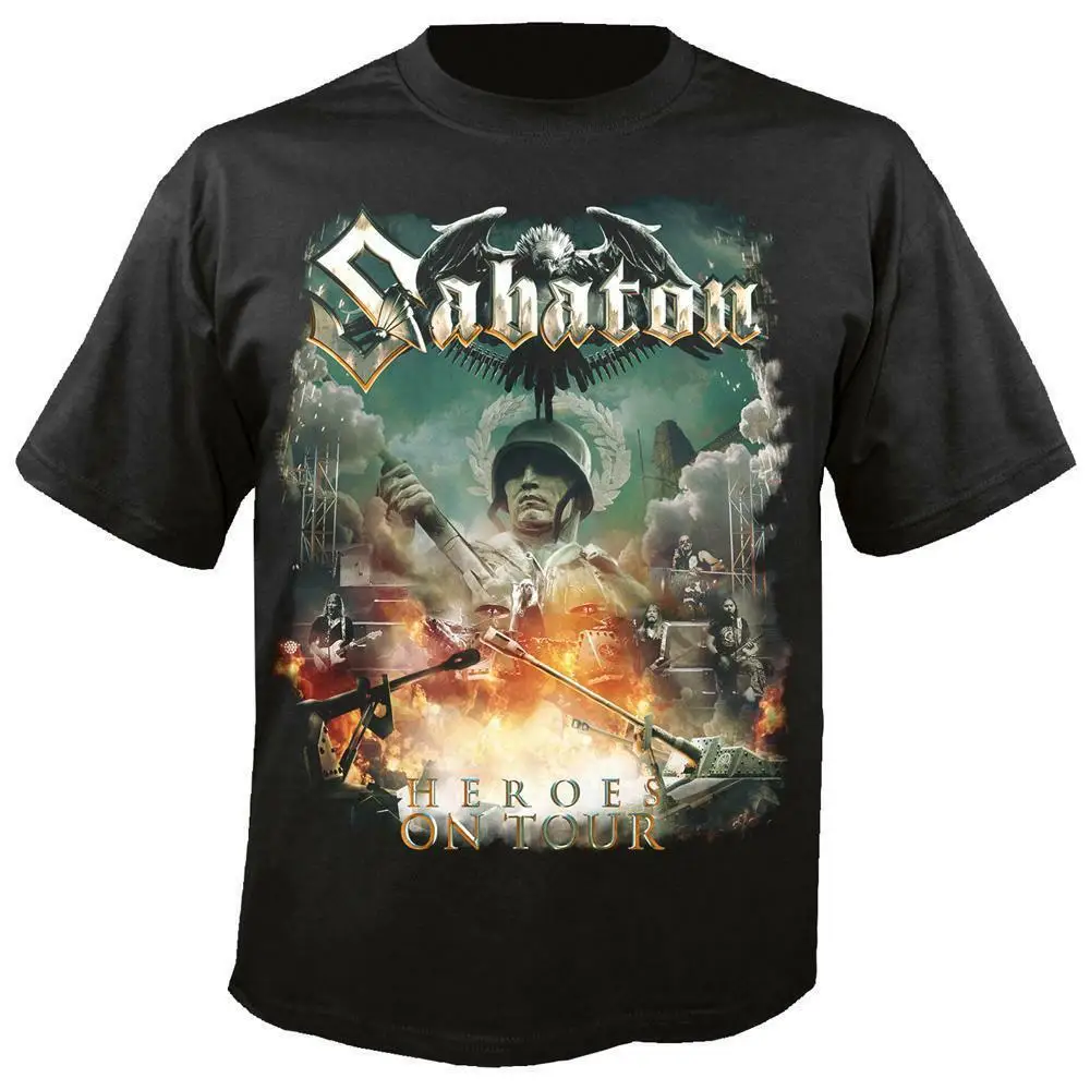 Фото Официальная Лицензия-SABATON-HEROES ON TOUR футболка шведский мощный металл Мужская Официальная Лицензия-SABATON-HEROES ON TOUR футболка шведский мощный металл Мужская