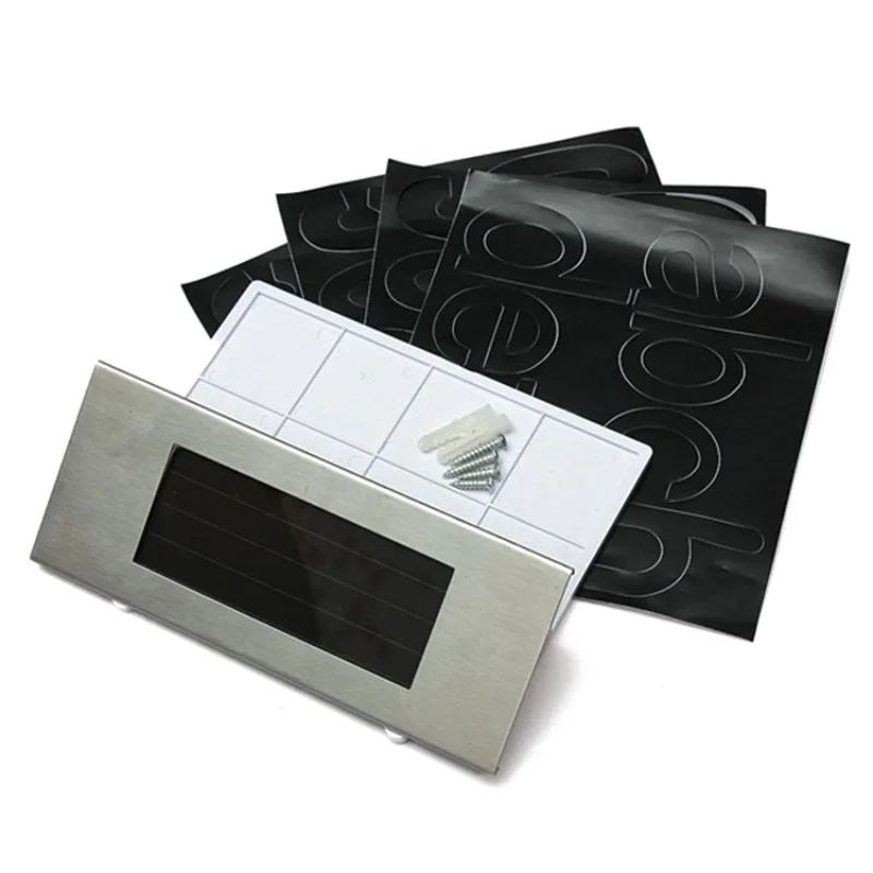 4 светодиодный солнечный свет двери лампа номер дома адрес знак табличка на