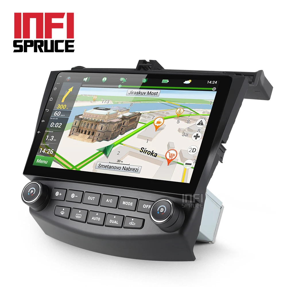 Android 8 1 автомобильный dvd gps плеер для honda Accord 7 2003-2007 с радио навигация поддержка