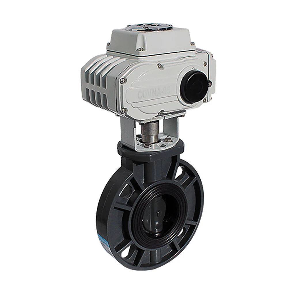 8-дюймовый ПВХ моторизованный клапан-бабочка модулирующий Тип DN200 UPVC пластиковый