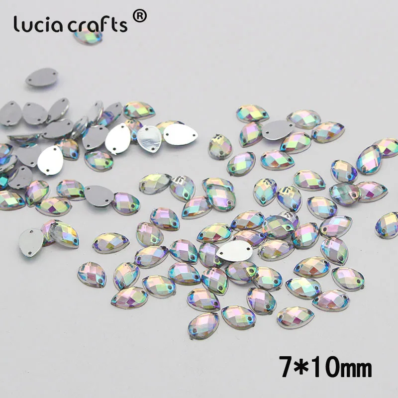 Style 11 100pcs 20/50/100/200/500 шт AB Цвет мульти-Форма акриловый кристалл Faltback пришить Стразы Серебряные Камни бусины DIY аксессуары D1304 - Цвет: Style 11 100pcs