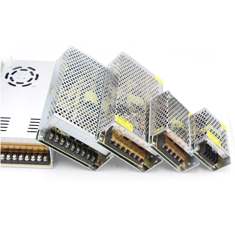 Светодиодный Питание DC 5V 12V 24V Переключая Драйвер адаптер 5A 10A 15A 20A 30A для WS2812B WS2801 SK6812 3528 5630 5050 Светодиодные ленты