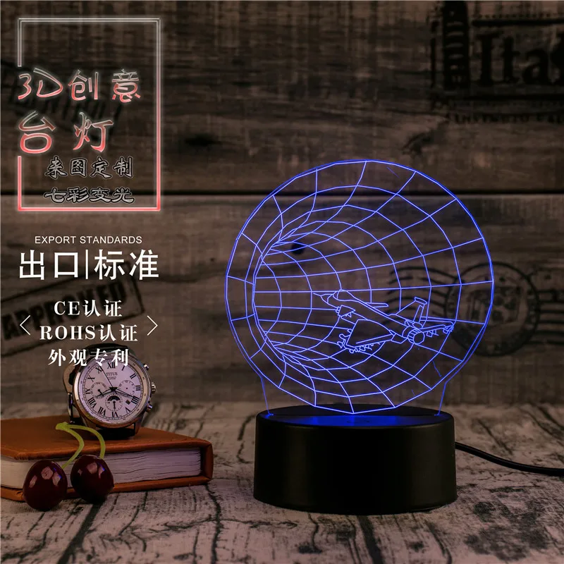 3D светодиодный светильник Novety креативный подарок ночник настольная лампа с