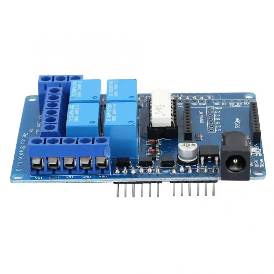 4-канальная Плата расширения релейного модуля постоянного тока 5 В со стандартным