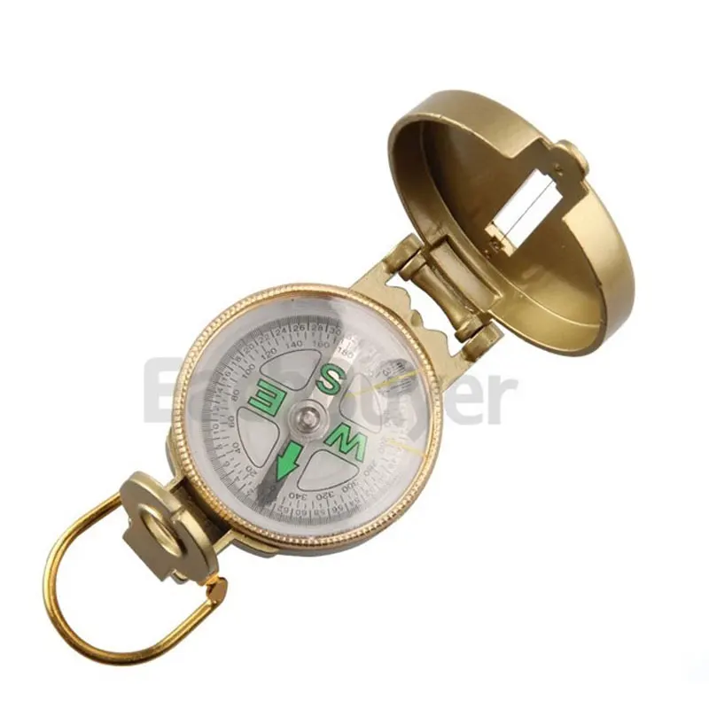 Золотой Портативный компас военный туристический геологический Компас Цифровой