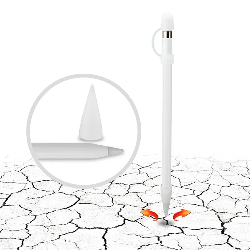 Чехол-наконечник Antirr для Apple Pencil мягкий силиконовый защитный чехол с разъемом iPad