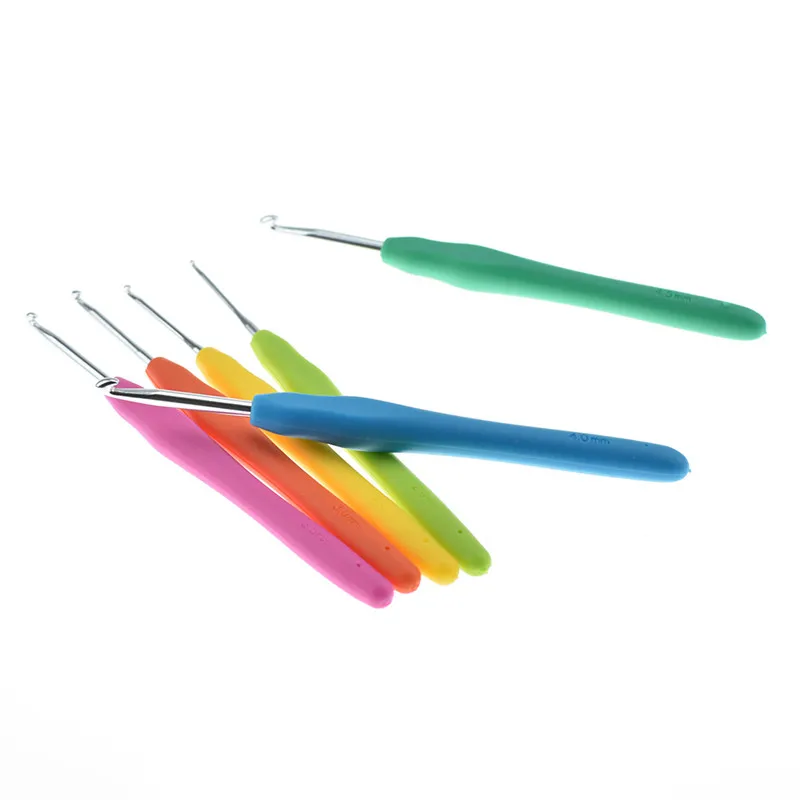 Новые крючки для вязания крючком набор игл вязаные с синим чехлом 2 0 мм-6 мм