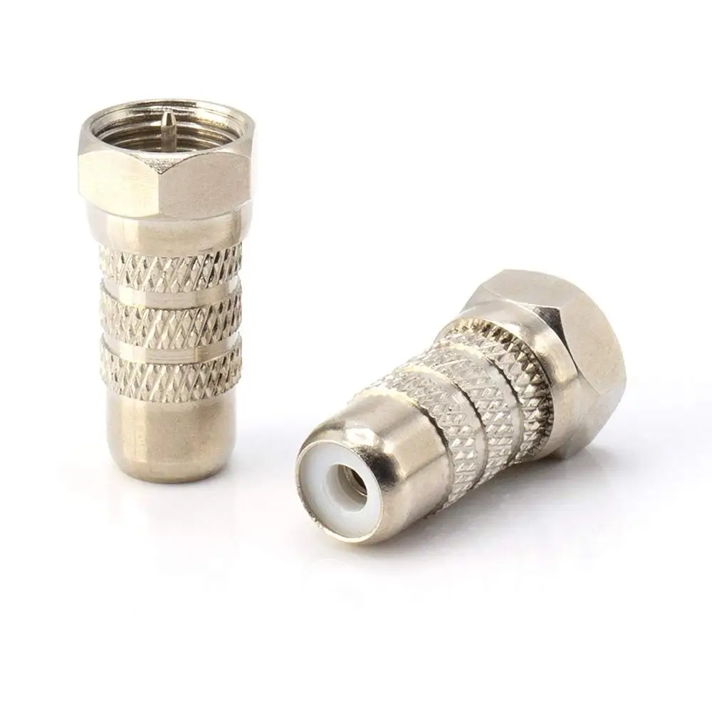 Коаксиальный адаптер RF (F81) и RCA разъем типа Мама папа F81 (F Pin) соединитель конвертер