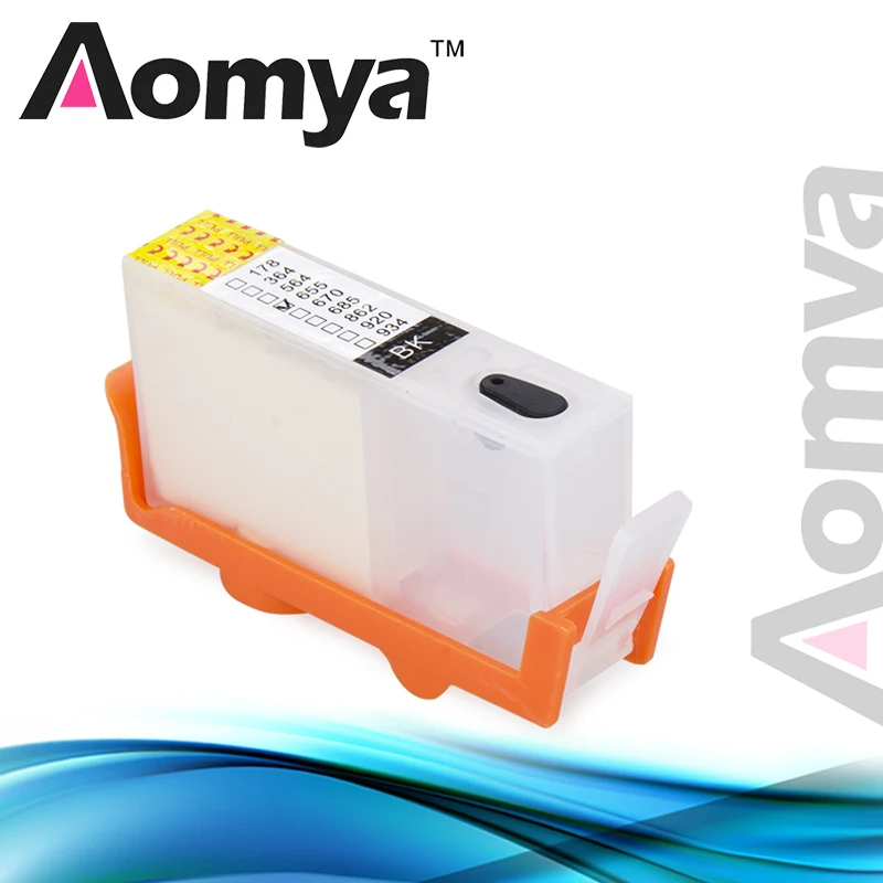 Многоразовый картридж Aomya совместимый с чернильным картриджем HP 178 C6380/C6383/D7560/B209