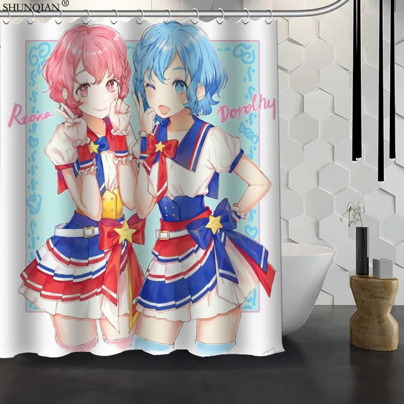 Новинка Pripara idol Time на заказ занавеска для душа водонепроницаемая ткань