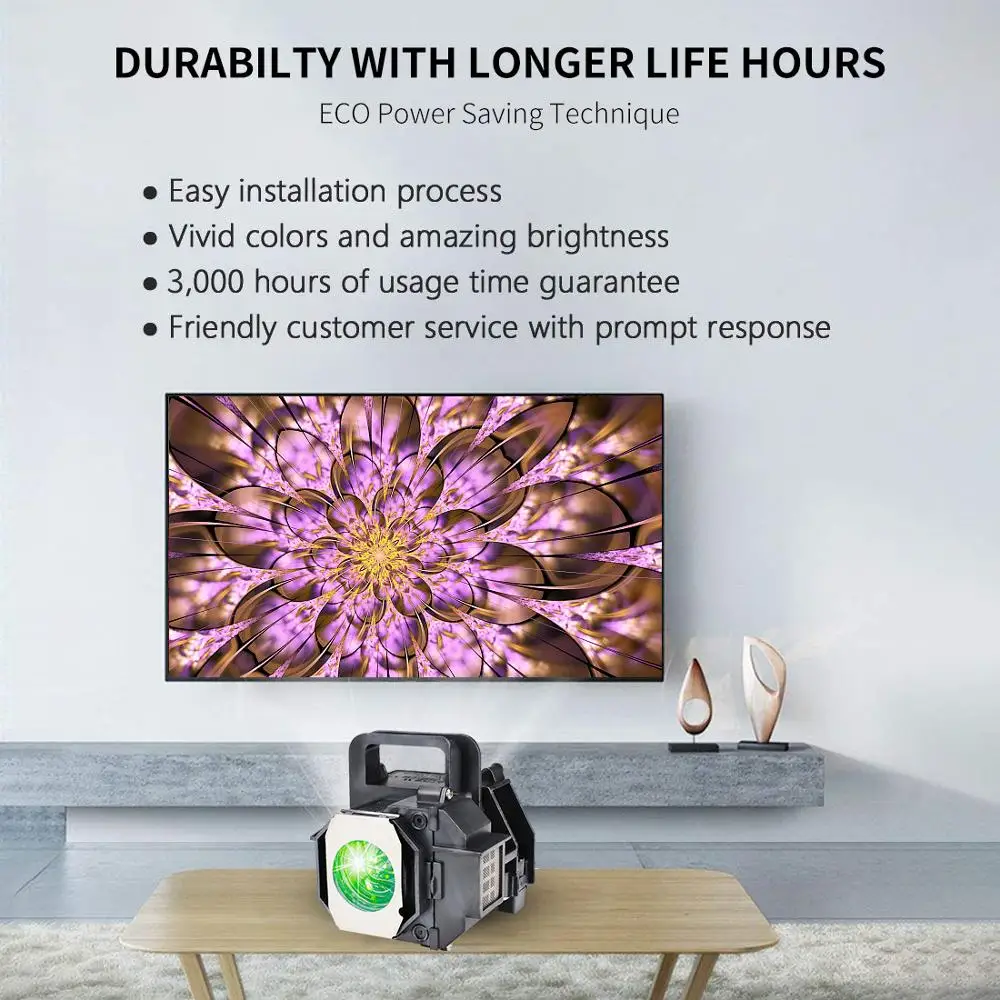 Сменная прожекторная ЛАМПА ELPLP49/V13H010L49 для PowerLite PC 9500UB/PC 9350/PC 9100/PC 7500UB/PC 7100/HC 8700UB/HC