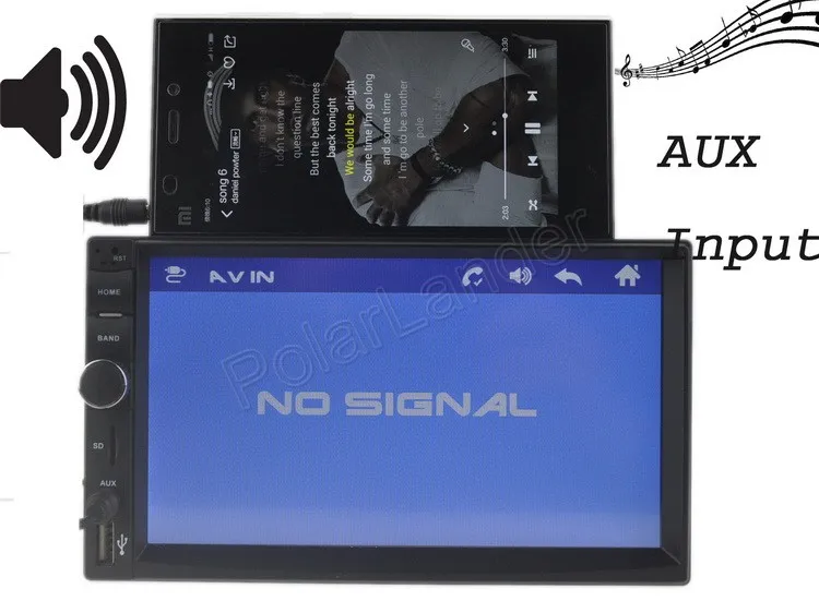 7 &quot7-дюймовый 2 Din HD Автомобильный Радио MP5 MP4 Плеер Bluetooth USB/TF В Тире FM Вход Aux USB TF