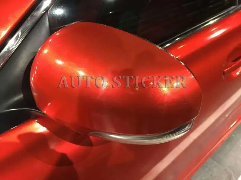 Блестящая металлическая красная виниловая автомобильная пленка Стайлинг