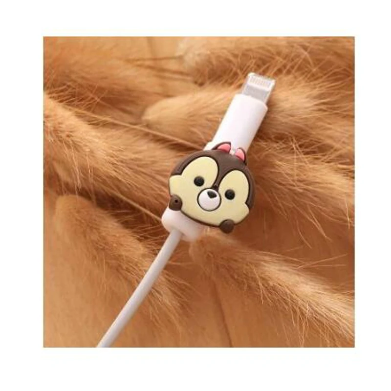 Brown squirrel Dehyaton, милый защитный чехол с галстуком-бабочкой для iPhone, usb, зарядный шнур для передачи данных, защитный чехол, намотка кабеля, 25 стилей - Цвет: Brown squirrel