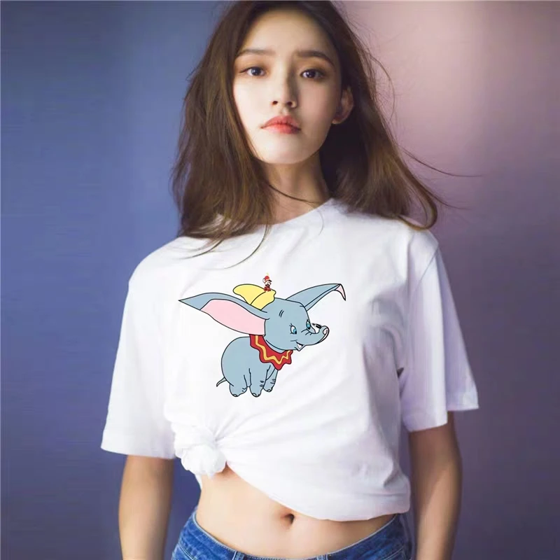 Повседневные свободные футболки с принтом животных универсальные размера плюс в