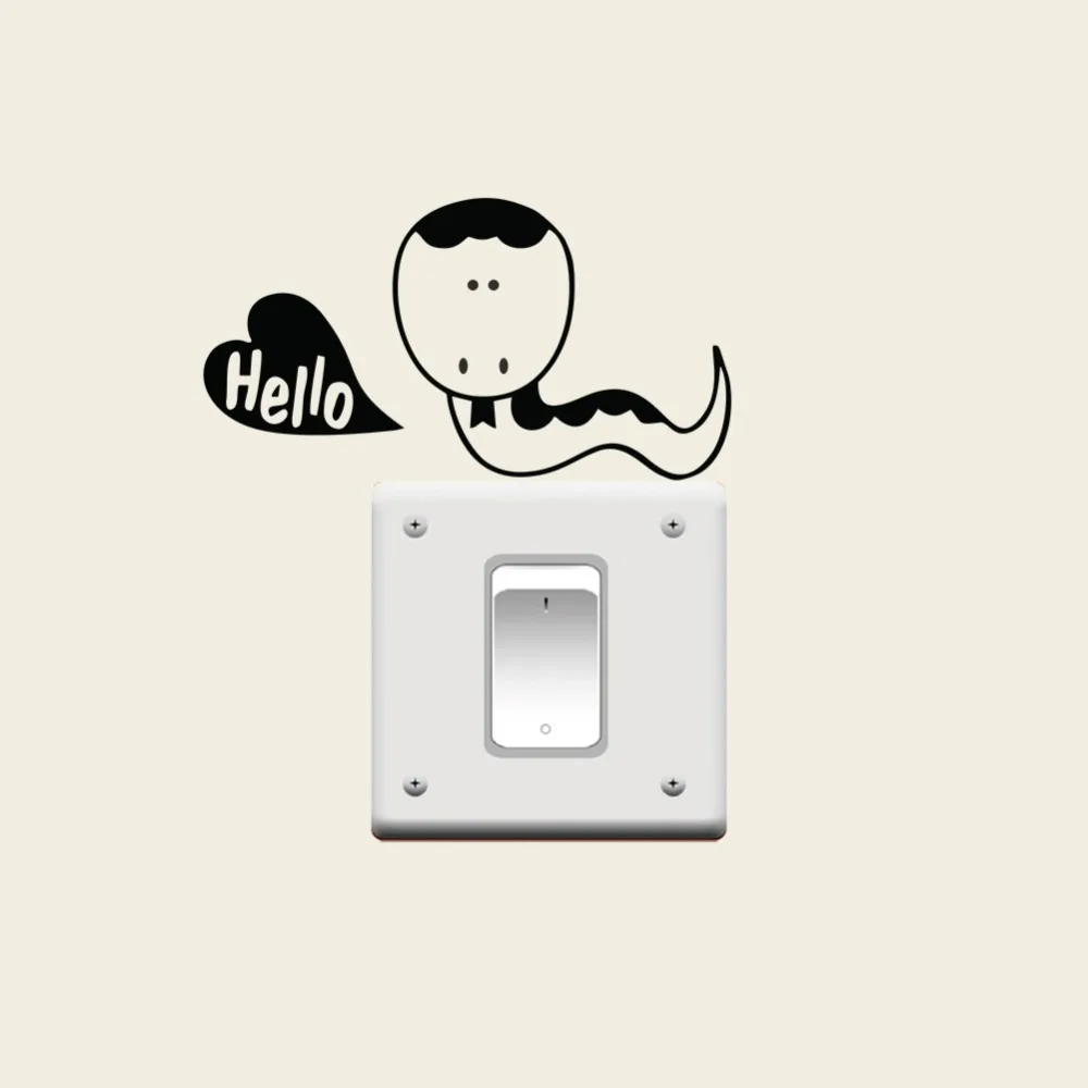 14 видов стилей Маленький милый кот переключатель с животным панель наклейки для