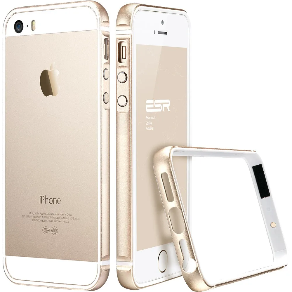 Чехол для iphone 5s/SE, ESR металлическая рамка ультра тонкий алюминиевый сплав рамка мягкий бампер чехол для iphone SE/5/5s