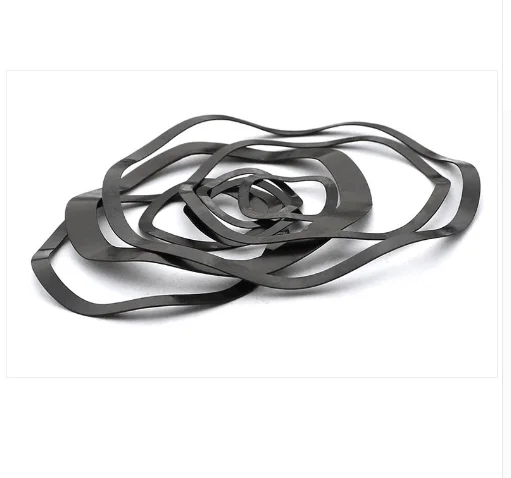 

Wave spring washer 65Mn Carbon steel three wave crest M3-M118 black wave gasket spring gasket Elastic washers