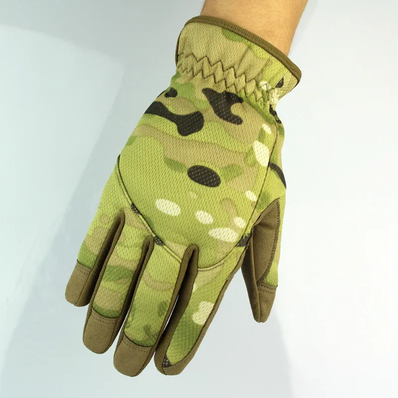 Camouflage Новые военные перчатки мужские тактические перчатки камуфляж полный палец бойцовские перчатки противоскользящие термальные перчатки для пейнтбола m-xl - Цвет: Camouflage