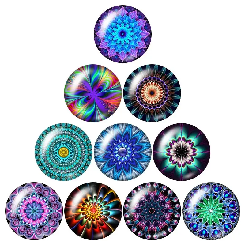 Новый красивый узор 10 шт. 12 мм/16 мм/18 мм/25 мм круглый фото стекло кабошон