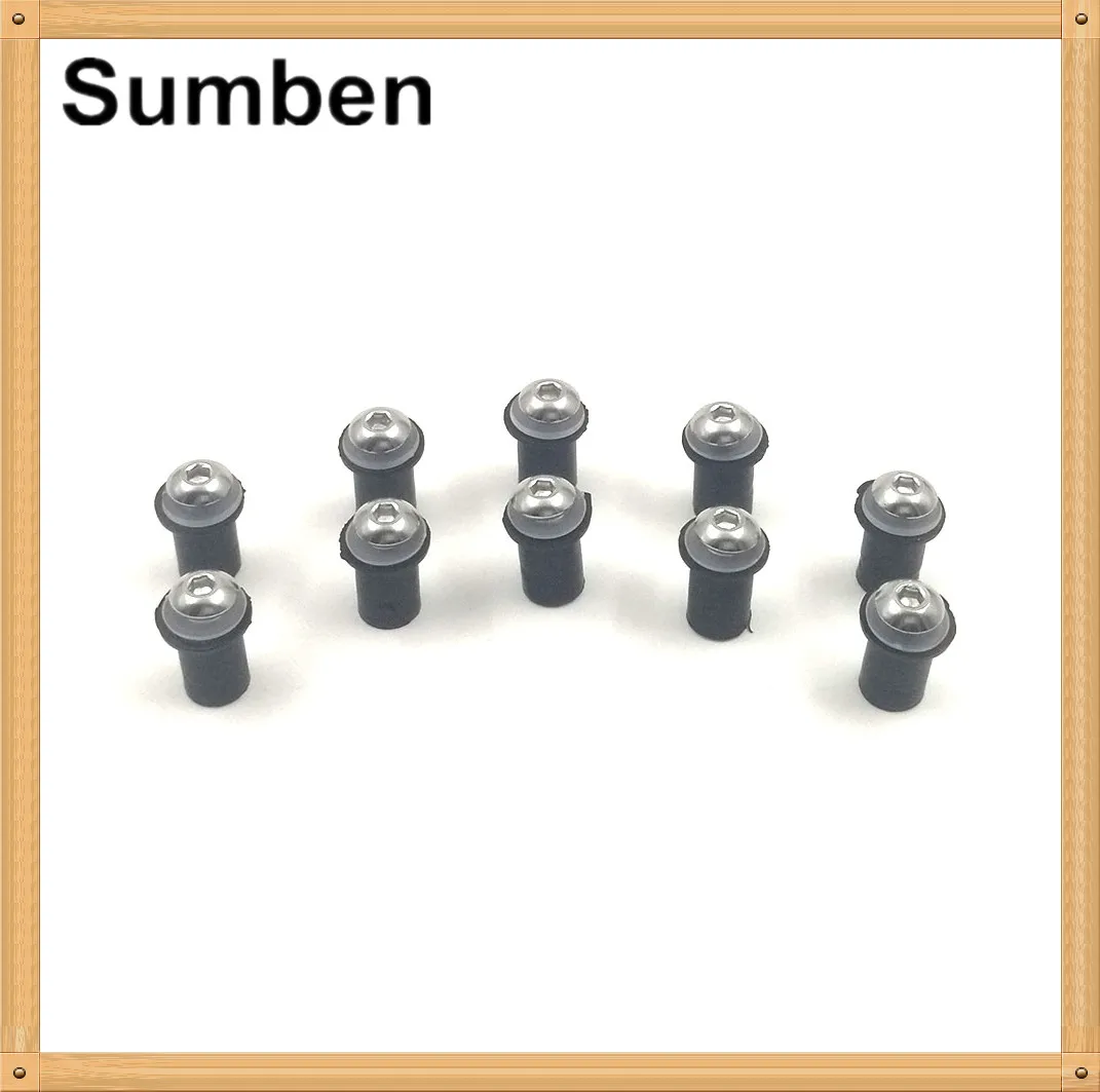 Нержавеющая сталь мотоциклетные винты для лобового стекла гайка 10 шт. m5x16 мм