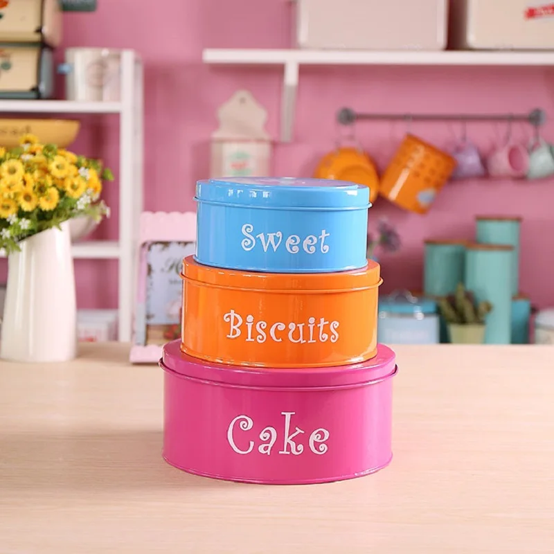 3 шт./компл. Красочный Милый бак для хранения Сладкого печенья гудирон утолщенная